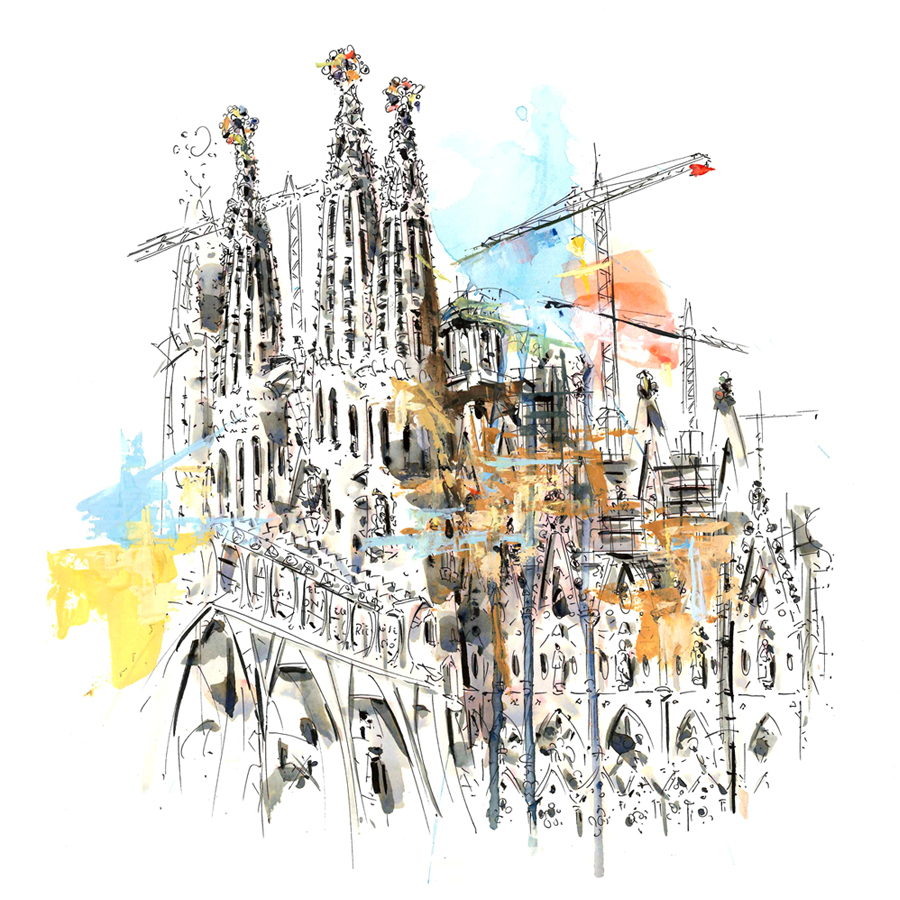 Sagrada Familia Construccion Barcelona Barcelonink Xavi Julia